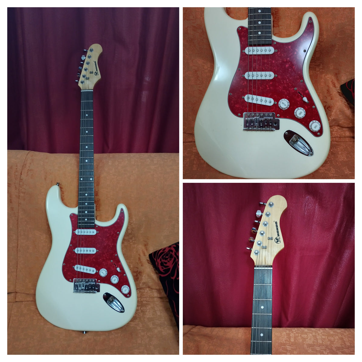 Electric guitar HONDO, Vintage Cream color