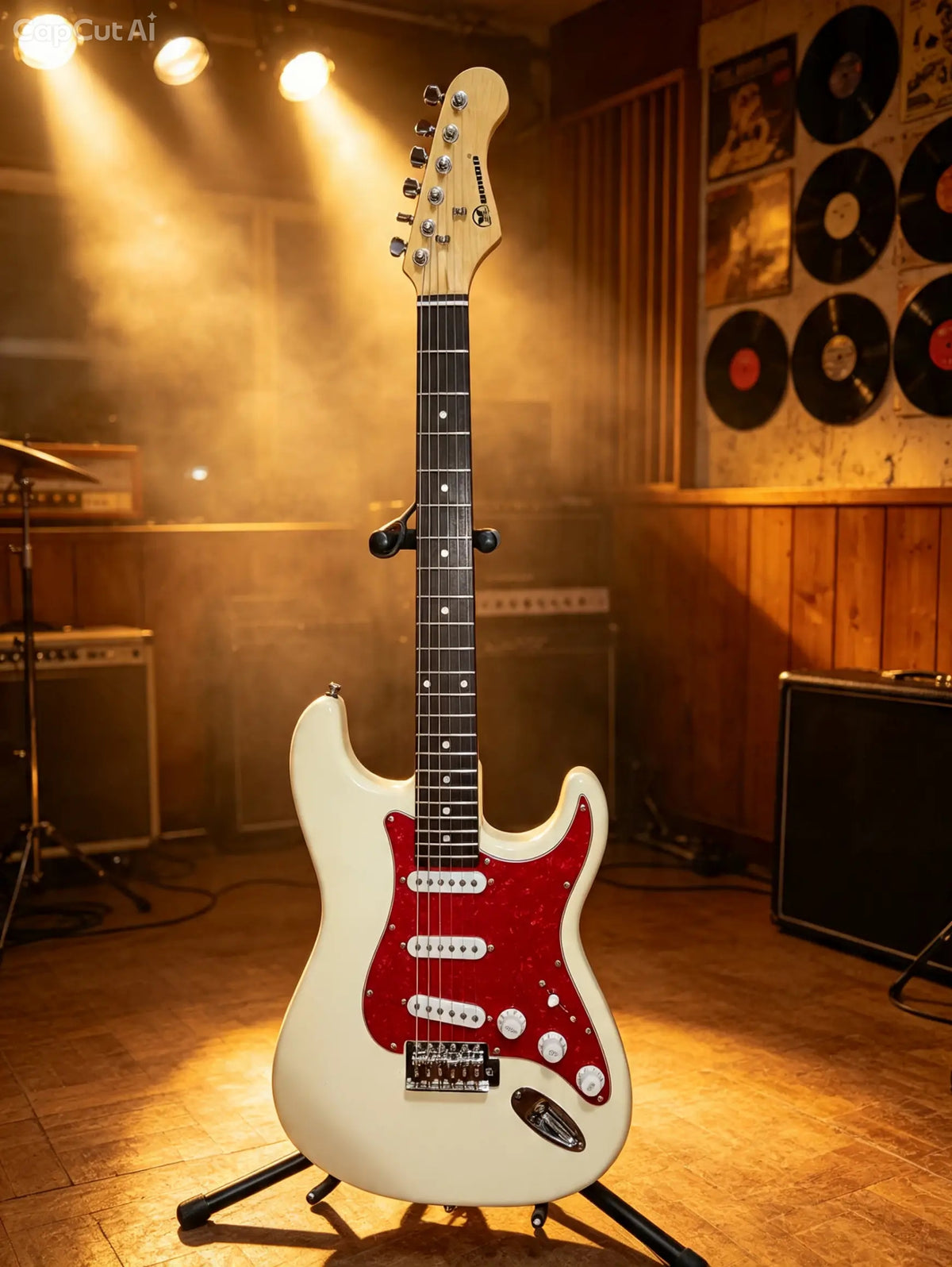 Electric guitar HONDO, Vintage Cream color